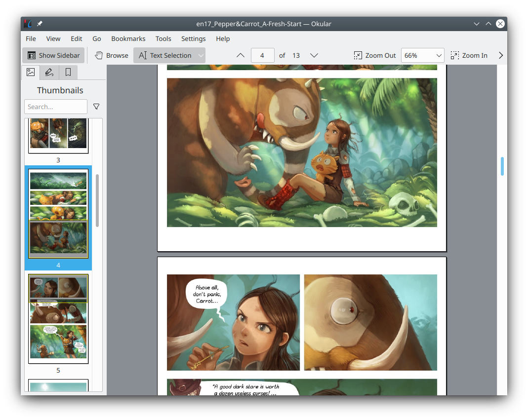 Okular PDF Viewer ที่ไม่มีโฆษณา
